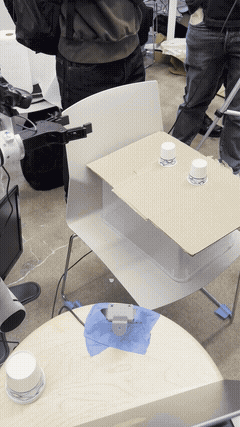 Cup stacking robot
